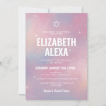 Modern Galaxy Star of David Bat Mitzvah  Invitation<br><div class="desc">Modern Galaxy Star of David Bat Mitzvah Invitation</div>