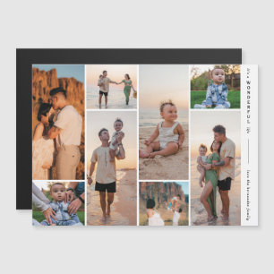 Modern Gallery 8 Photo Wonderful Life Magnet Card