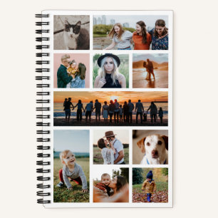 Modern Gallery Eleven Photo Collage Notebook