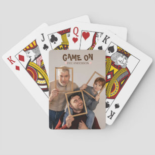 Modern Game On Joy Photo Personalised Playing Cards