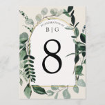 Modern Garden beige wedding table number<br><div class="desc">Modern Garden beige wedding table number</div>