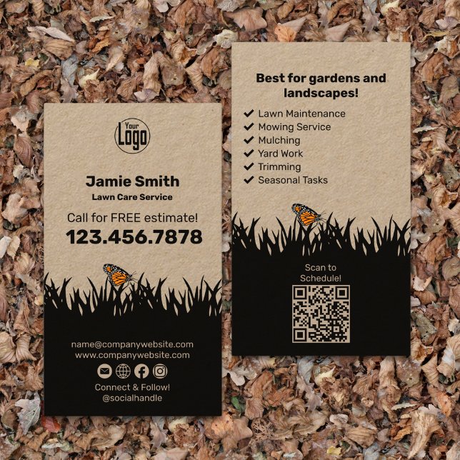 Modern Garden Maintenance Yard Service Business Card (Modern Garden Maintenance Yard Service Business Card)