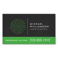 Modern Gardener Landscaping Shrub Logo Dark Grey