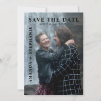 Modern Gay Couple Photo Save the date