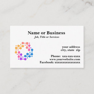 Modern gene graphic business card