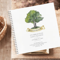 Modern Genealogy Tree Family Reunion Guestbook