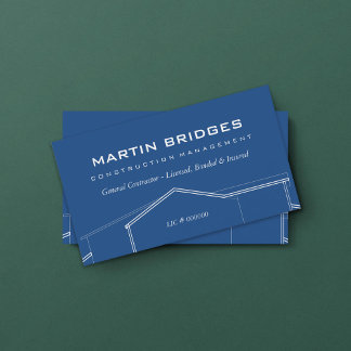 Modern General Construction Business Cards