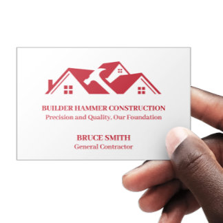 Modern General Contractor  Business Card