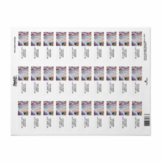 Modern Geode Cyrstal | Crystal Photo Label Return Address Label