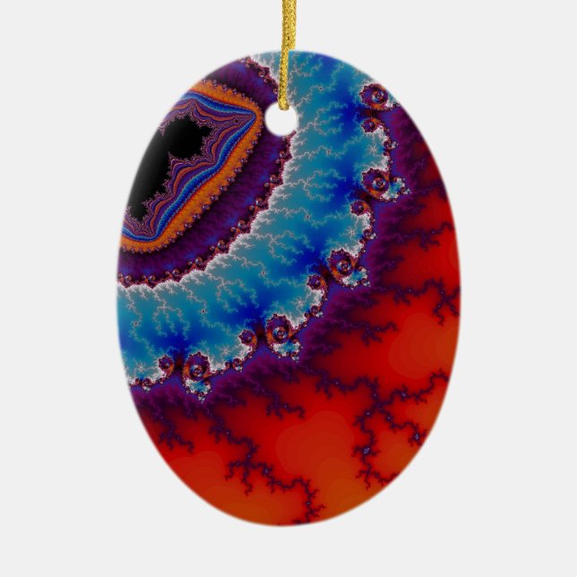 Modern Geode Ornament (Front)