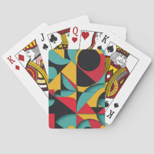 Modern Geometric Abstract Art Playing Cards