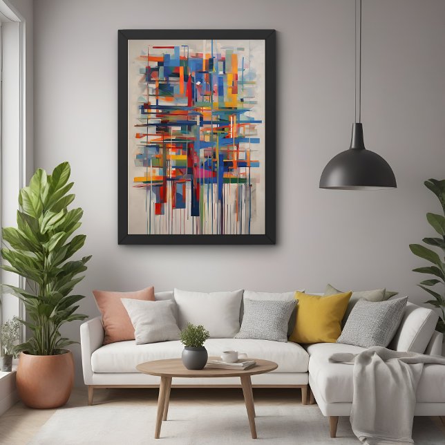 Modern Geometric Abstract Art Poster (Creator Uploaded)