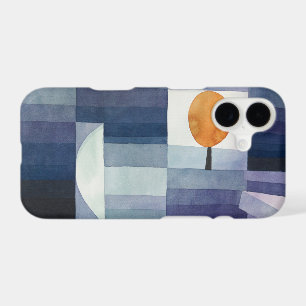 Modern Geometric Abstract Blue Orange Klee