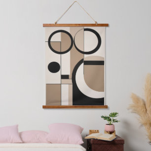 Modern Geometric Abstract Overlap Art Hanging Tapestry