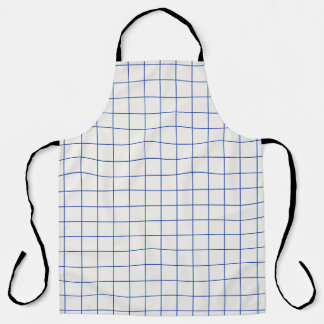 Modern geometric abstract pattern design with simp apron