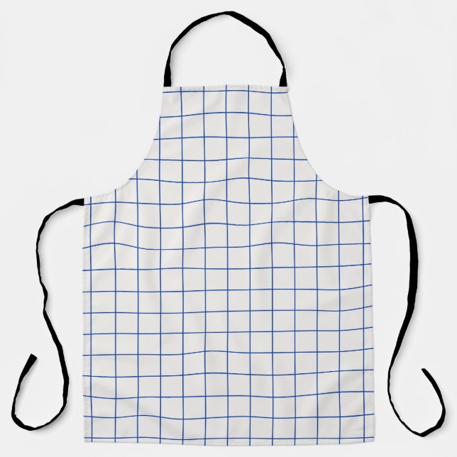 Modern geometric abstract pattern design with simp apron (Front)