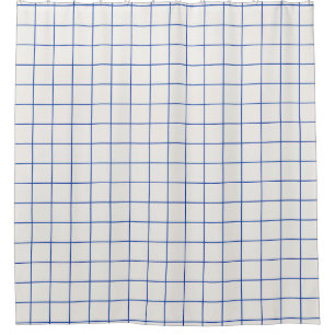 Modern geometric abstract pattern design with simp shower curtain