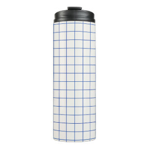 Modern geometric abstract pattern design with simp thermal tumbler