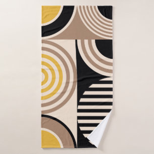 Modern geometric abstract pattern. Vintage design Bath Towel
