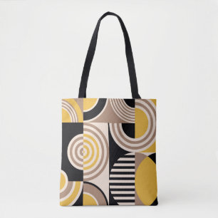 Modern geometric abstract pattern. Vintage design Tote Bag