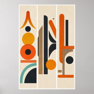 Modern Geometric Abstract Wall Art