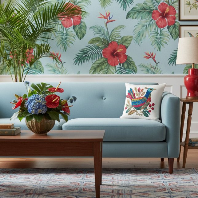  Modern geometric animal art abstract colorful  Cushion (Creator Uploaded)