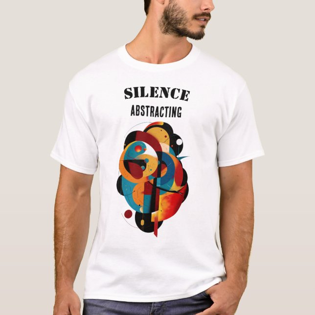 Modern Geometric Art, Minimal Abstract for Thinker T-Shirt (Front)
