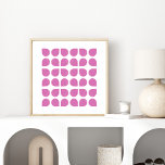 Modern Geometric Art Pattern Design in Violet Poster<br><div class="desc">Modern Geometric Art Pattern Design in Violet Poster</div>