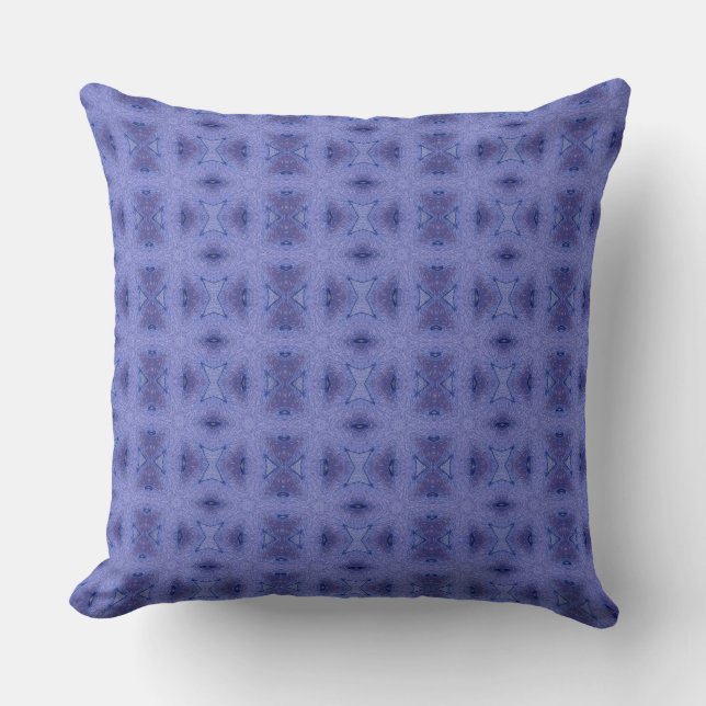 Modern Geometric Art Violet Purple Throw Pillow (Front)