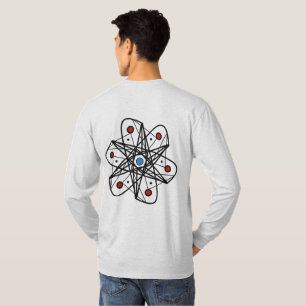 Modern Geometric Atom Inspired Abstract Design T-Shirt