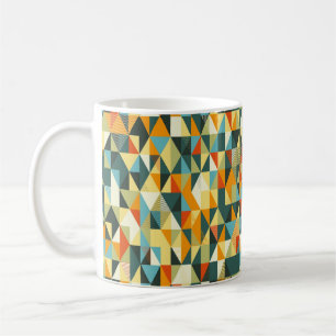 Modern Geometric background. Abstract flat pattern Coffee Mug