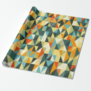 Modern Geometric background. Abstract flat pattern Wrapping Paper