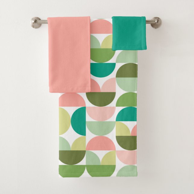 Modern Geometric Bath Towel Set (Insitu)