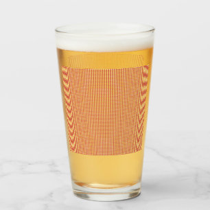 Modern Geometric Birthday Pattern Glass