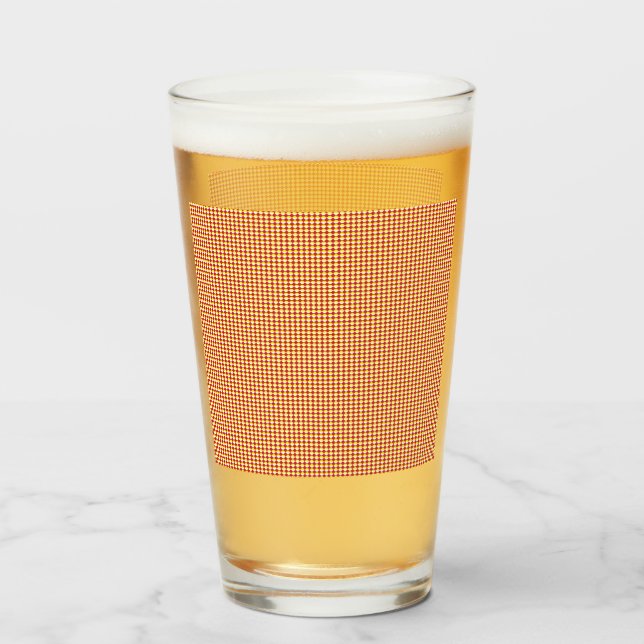 Modern Geometric Birthday Pattern Glass (Back Filled)