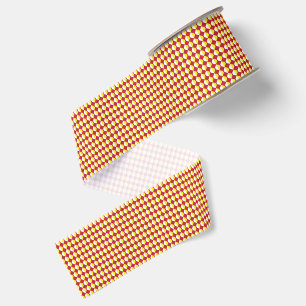 Modern Geometric Birthday Pattern Grosgrain Ribbon