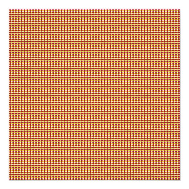 Modern Geometric Birthday Pattern Poster (Front)