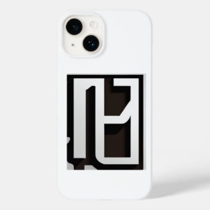 Modern Geometric Black and White Phone Case