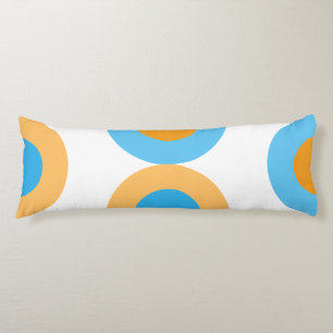 Modern Geometric Blue and Yellow Body Cushion