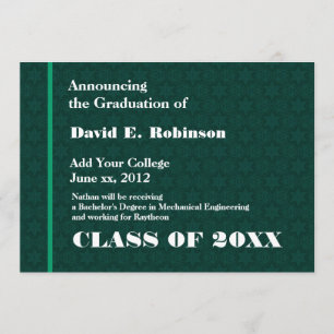 Modern Geometric College Graduation Any Year Announcement