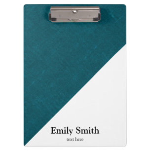 Modern geometric colour blocks name clipboard