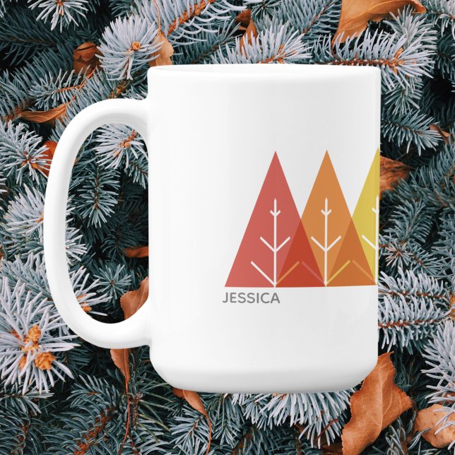 Modern Geometric Colour Overlapping Christmas Coffee Mug (Creator Uploaded)
