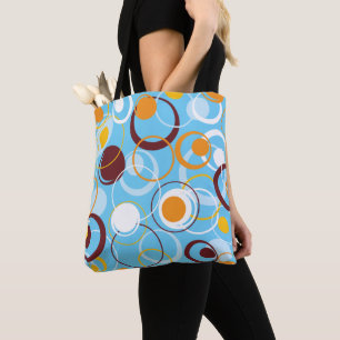 Modern Geometric Colourful Circles Shape Pattern Tote Bag