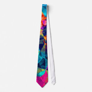 Modern Geometric Colourful Pattern Tie