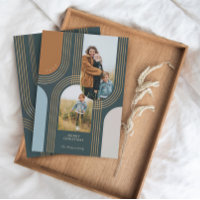 Modern Geometric Concentric Golden Arches 2 Photo