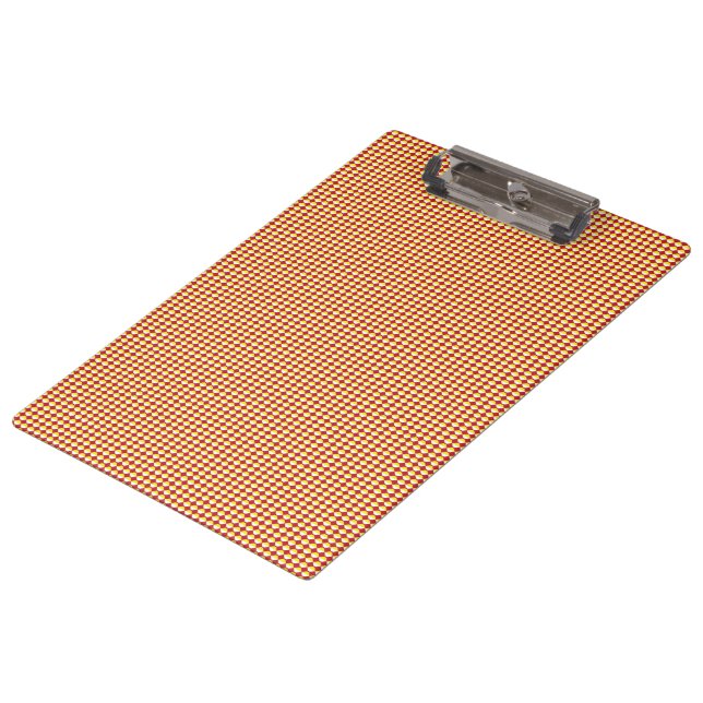Modern Geometric Corporate Pattern Clipboard (Angled)