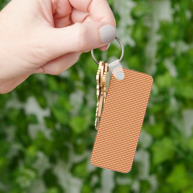 Modern Geometric Corporate Pattern Key Ring (Hand)