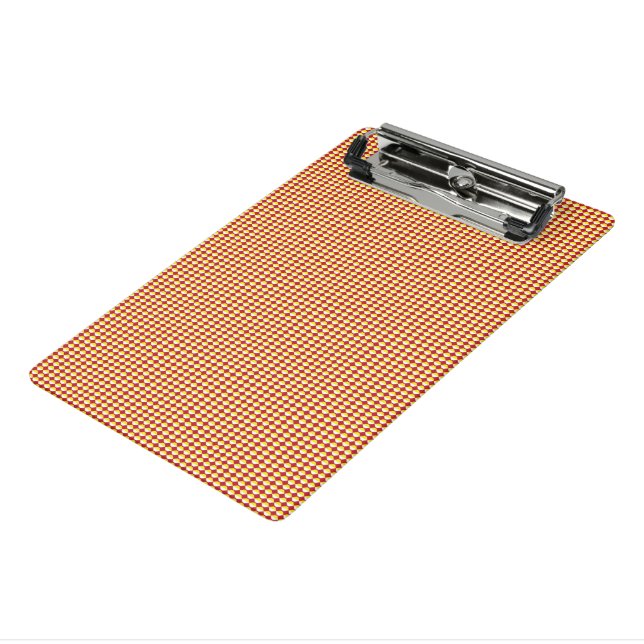 Modern Geometric Corporate Pattern Mini Clipboard (Angled3)