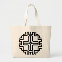 Modern Geometric Cross Line Art