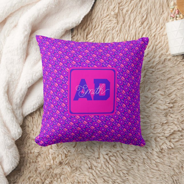 Modern Geometric Custom Pillow For Bridesmaid (Blanket)